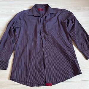 3/$10 Alfani Purple Button Down Long Sleeve Shirt